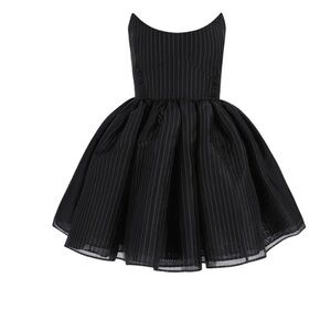 Selkie “The Pinstripe Veuve Dress” Size L NWT